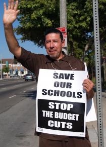 An estimated 40,000 of the UTLA's 48,000 members took part in the one-hour job action June 6 to protest billions of dollars in planned budget cuts