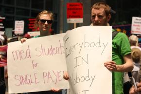 Rallying for single-payer health care
