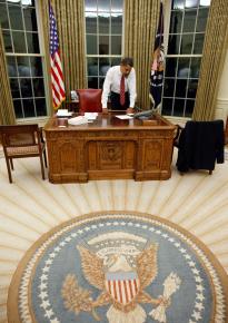 Barack Obama in the Oval Office