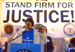 Martina Correia speaking out for her brother Troy and against the death penalty