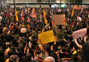 Taking to the streets in São Paulo to protest public transit fare hikes